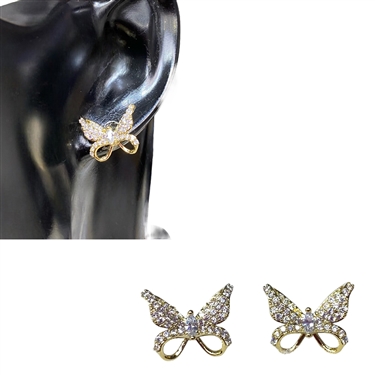 GOLD BUTTERFLY EARRING