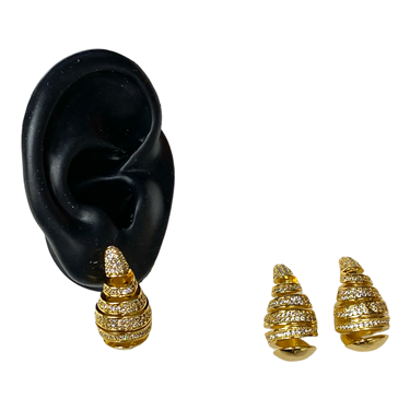GOLD TEAR DROP EARRING