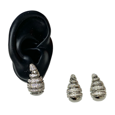 SILVER TEAR DROP EARRING