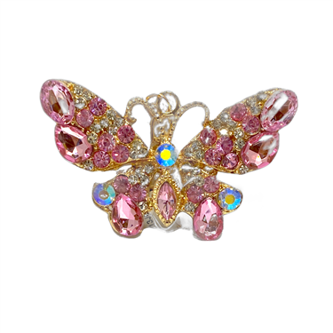PINK BUTTERFLY KEYCHAIN