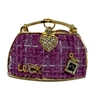 PURPLE PURSE KEYCHAIN