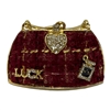 BURGANDY PURSE KEYCHAIN