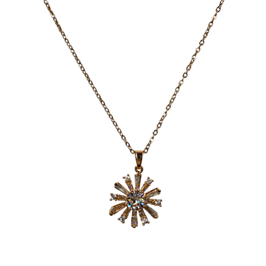ROSE GOLD FLOWER NECKLACE