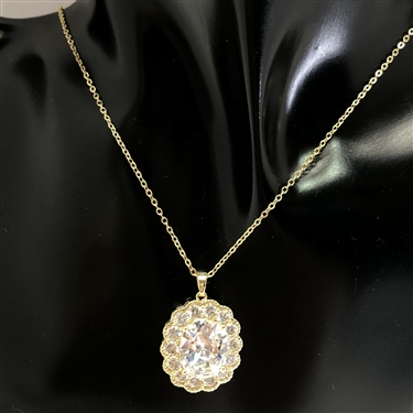 GOLD STONE NECKLACE