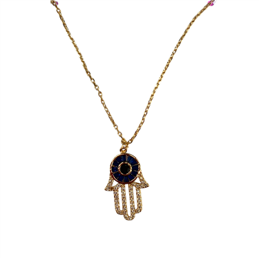 ROSEGOLD HASMA EVIL EYE NECKLACE