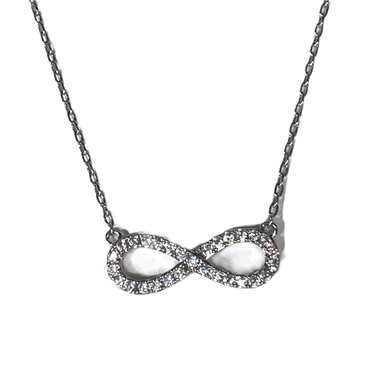 SILVER INFINITY NECKLACE