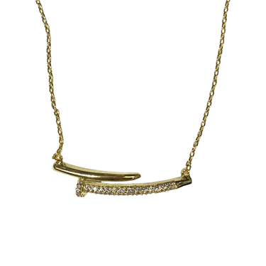 GOLD NAIL NECKLACE