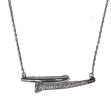 SILVER NAIL NECKLACE