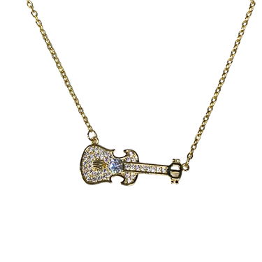 GOLD GUITAR NECKLACE