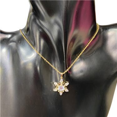 GOLD SNOWFLAKE NECKLACE