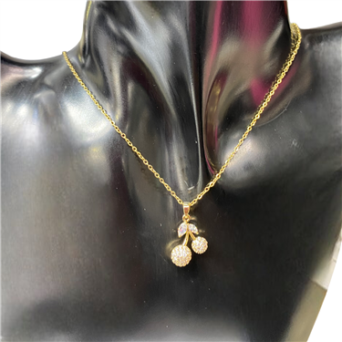 GOLD CHERRY NECKLACE