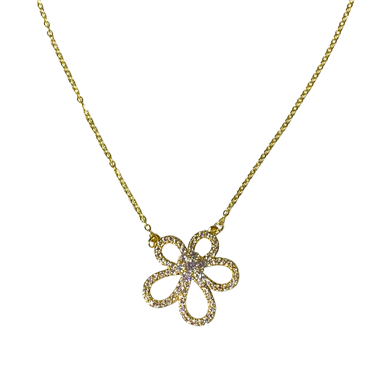 GOLD FLOWER NECKLACE