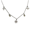 SILVER STAR NECKLACE SET