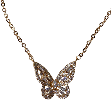 ROSE GOLD BUTTERFLY NECKLACE