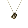 GOLD B INITIAL NECKLACE