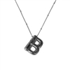 SILVER B INITIAL NECKLACE