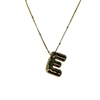 GOLD E INITIAL NECKLACE