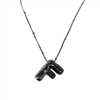 SILVER F INITIAIL NECKLACE