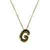 GOLD G INITIAL NECKLACE