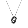 SILVER G INITIAL NECKLACE