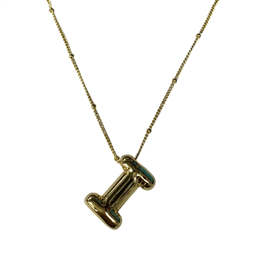 GOLD I INTIAL NECKLACE
