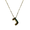 GOLD J INITIAL NECKLACE