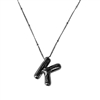 SILVER K INITIAL NECKLACE
