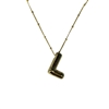 GOLD L INITIAL NECKLACE