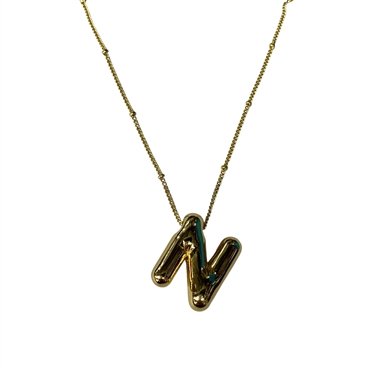 GOLD N INITIAL NECKLACE