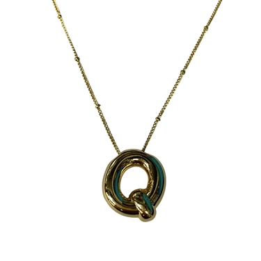 GOLD Q INITIAL NECKLACE