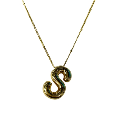 GOLD S INITIAL NECKLACE