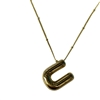 GOLD U INITIAL NECKLACE