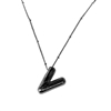 SILVER V INITIAL NECKLACE