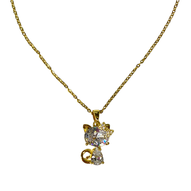 GOLD CAT NECKLACE