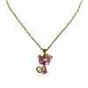 GOLD PINK CAT NECKLACE
