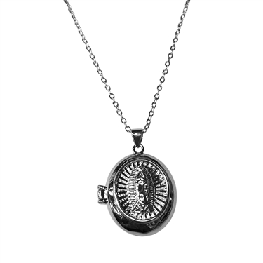 SILVER VIRGIN MARY NECKLACE