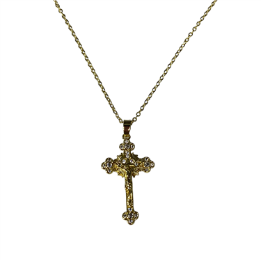 GOLD CROSS NECKLACE