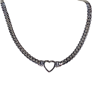 SILVER HEART NECKLACE CHAIN