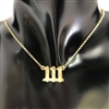 GOLD ANGEL NUMBER NECKLACE