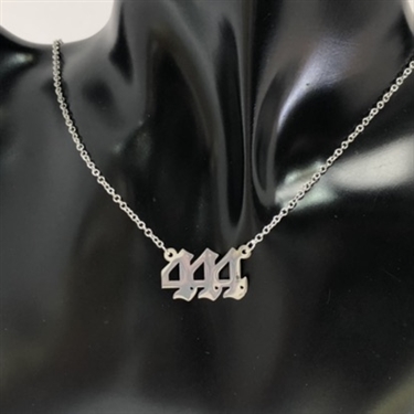SILVER ANGEL NUMBER NECKLACE