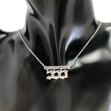 SILVER ANGEL NUMBER NECKLACE