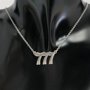 SILVER ANGEL NUMBER NECKLACE