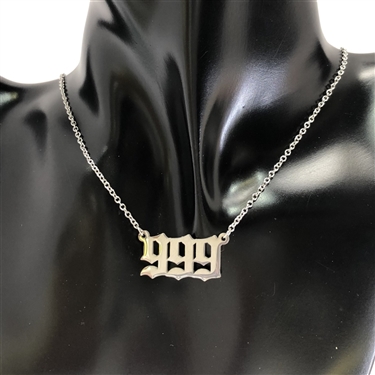 SILVER ANGEL NUMBER NECKLACE
