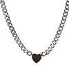 SILVER HEART NECKLACE