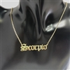 GOLD ZODIAC SIGN NECKLACE