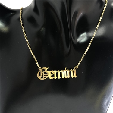 GOLD ZODIAC SIGN NECKLACE