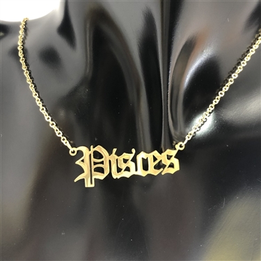 GOLD ZODIAC SIGN NECKLACE