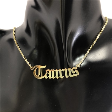 GOLD ZODIAC SIGN NECKLACE