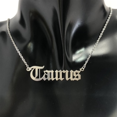 SILVER ZODIAC SIGN NECKLACE
