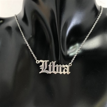 SILVER ZODIAC SIGN NECKLACE